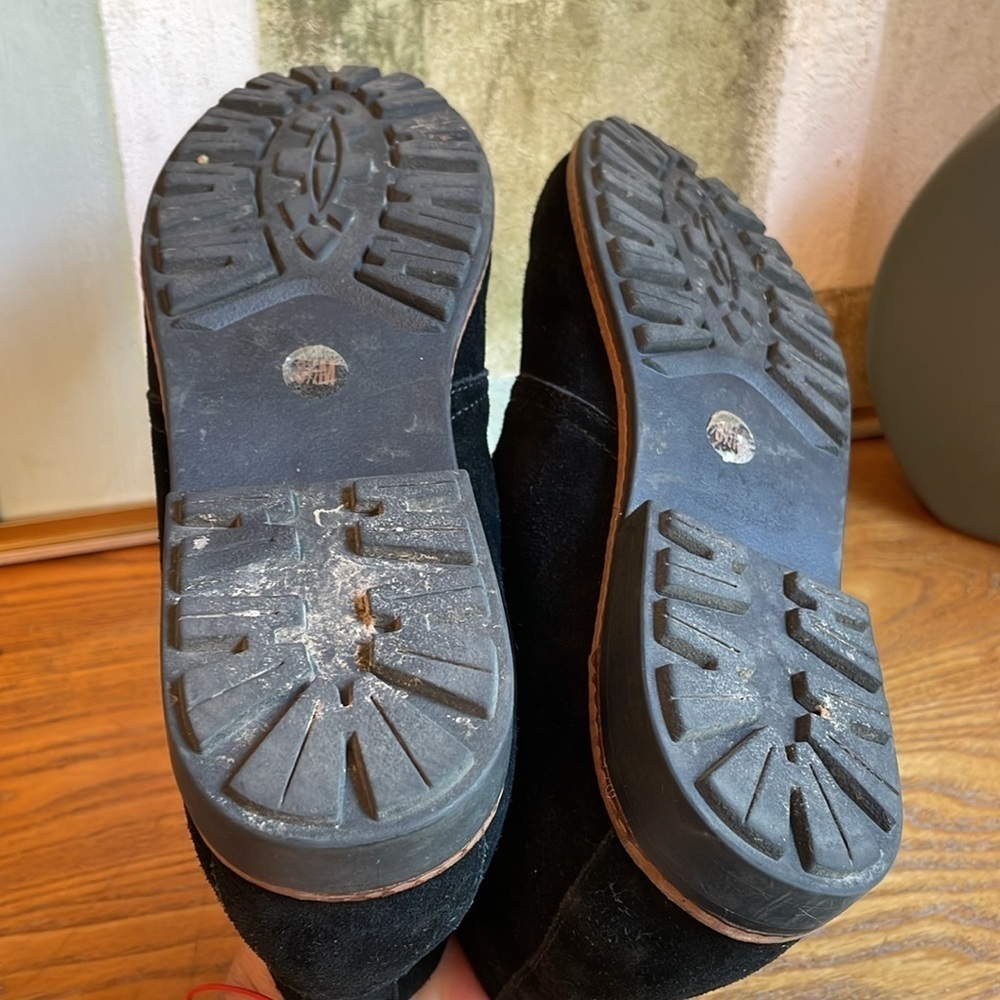 👔 White Mountain black suede lace up desert boots: - Picture 5 of 6